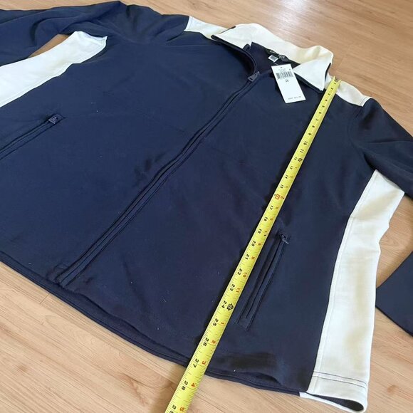 LRL Ralph Lauren Womens Black Full Zip Mock Neck Jacket Sweatshirt Size 3X - Picture 9 of 11